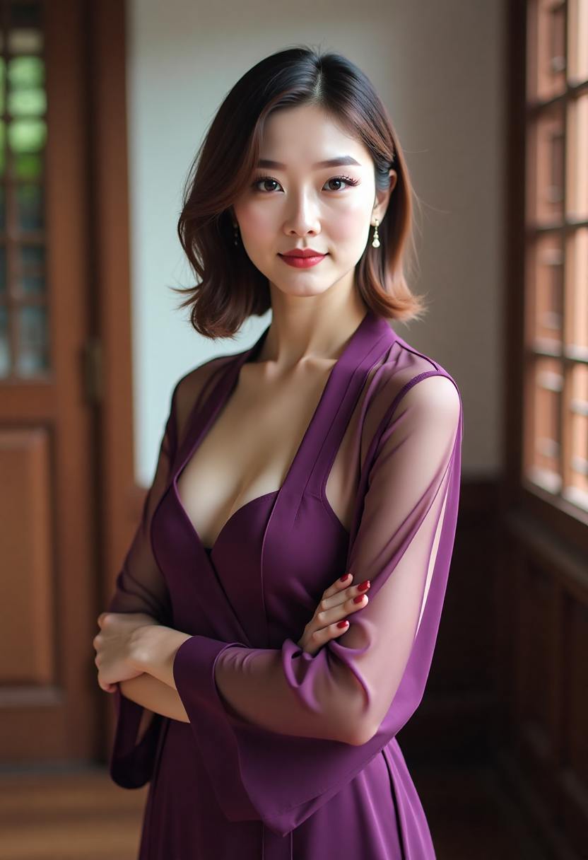 夜色中的街灯